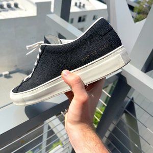 Common Projects Black Original Achilles "Premium" Leather Sneakers